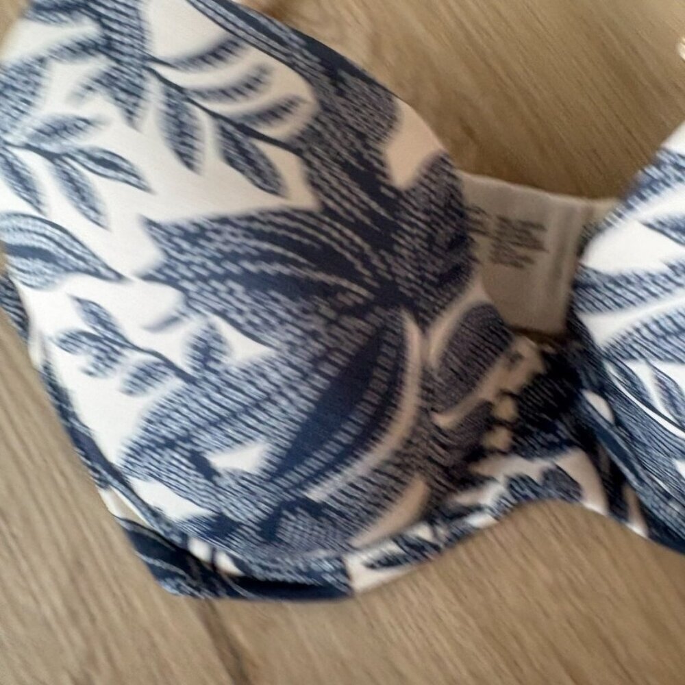 SOMA Floral Blue Embraceable perfect coverage Bra 34DD - Picture 2 of 7